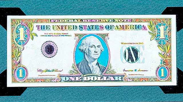 hand colored money art by west roberts