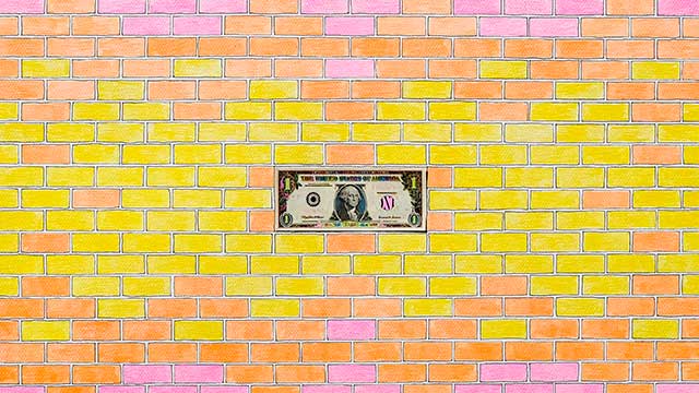 hand colored money art by west roberts