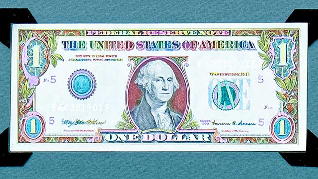 hand colored money art by west roberts